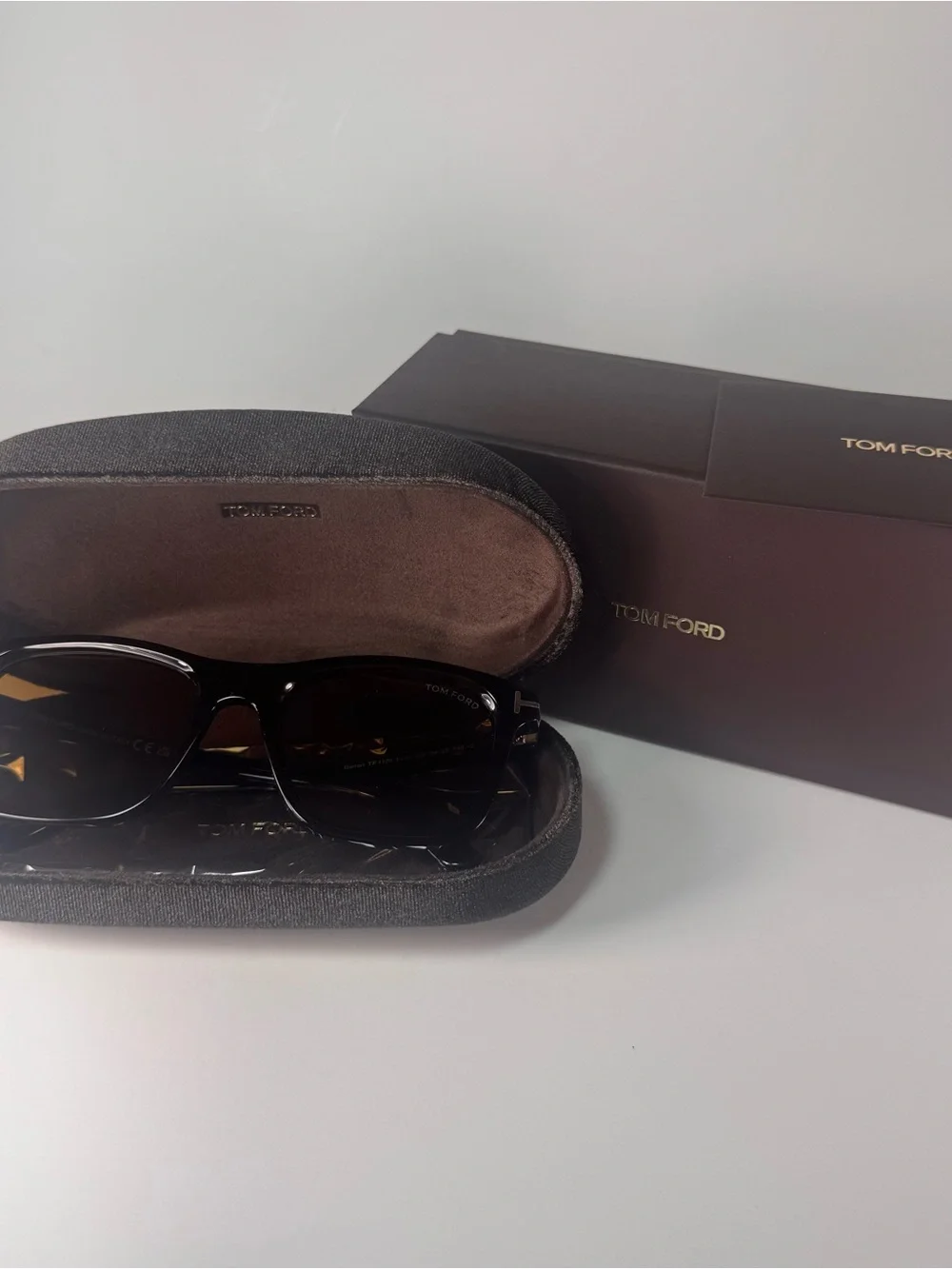 NWT Tom Ford Barron TF1179 ECO 52E Tortoise Brown Sunglasses 54mm Italy